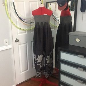 Anthropologie: Lapis strapless dress